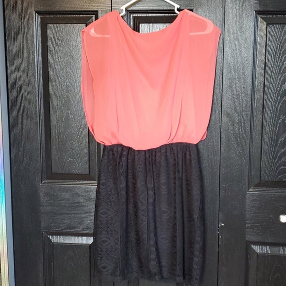 Maurices peach and black dress - Picture 3 of 5